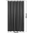 thumbnail image 2 of LAICAIW Fabric Shower Curtain or Liner Extra Long 72 x 84 Inches-Hotel Quality, Machine Washable, Water Repellent-Graphite Gray, 72x84, 2 of 5