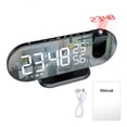 thumbnail image 2 of YAOMOBB Desktop Digital Clock Electronic Projection Clock Large Screen Snooze Function FM Radio Temperature Humidity Display, 2 of 6