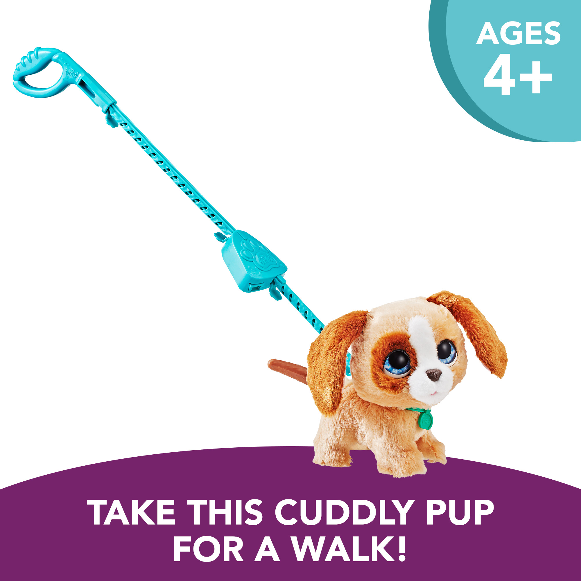 furReal Walkalots Big Wags Puppy, for Kids Ages 4 and Up, Includes Leash - image 9 of 14