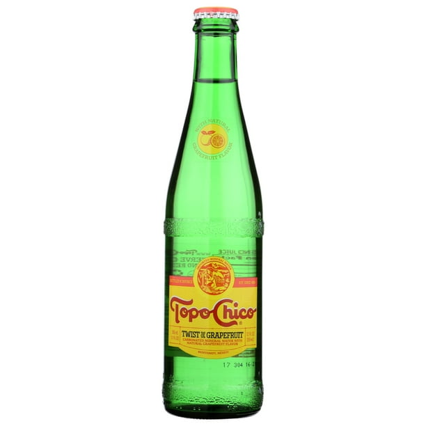 (24 Pack) Topo Chico Sparkling Mineral Water Twist Of Grapefruit, 12 Fz