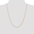 thumbnail image 2 of 14k Rose Gold 24 Inch 1.15mm Cable Rope Chain Necklace Pendant Charm Carded, 2 of 10