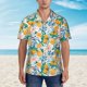 thumbnail image 2 of Balery Colorful Fruits Camisas hawaianas de manga corta para hombre, camisas playeras de corte holgado, camisas de vacaciones con botones,X-Large, 2 of 7