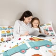 thumbnail image 4 of Castle Fairy Twin 7-Piece Cute Tiger Lion Elephant Animal Bedding Set, 4 of 8