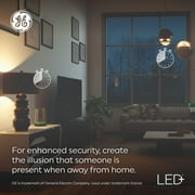GE LED+ Timer LED Light Bulb, 60 Watt, Soft White, A19 Bulb, Medium Base