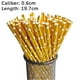 thumbnail image 3 of Pajitas de Papel Desechables, Diseño Ecológico con Revestimiento Dorado, Resistentes y Seguras para Bebidas Frías y Calientes, Perfectas para Fiestas y Celebraciones, Paquete de 100, Sin Quí, 3 of 3