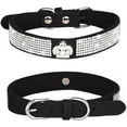thumbnail image 2 of Small Dog Collar with Crown Rhinestone, Pretty Glitter Crystal Jewel Bling Sparkly Diamond Puppy Collars for XXS XS Small Medium Large Pet Girls Dogs Female Cats Kitten, 2 of 7
