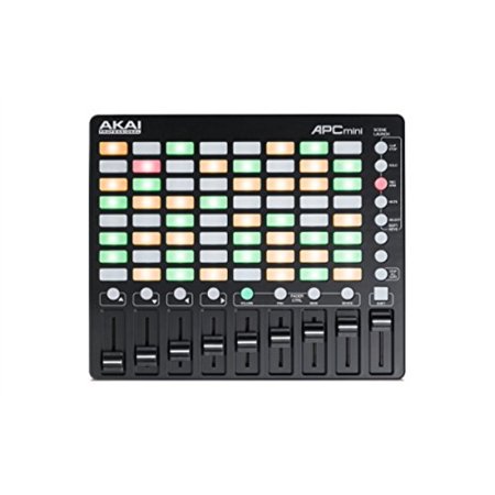 Akai Professional APC Mini | Compact Ableton Live controller with Ableton Live Lite Download 8x8 Backlit Clip-Launch (Best Ableton Live Controller)