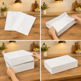 12 x 12 x 2 Inch 10 Pack Square Paper Gift Boxes with Lids for Shirts ...