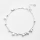thumbnail image 2 of S925 Pulsera de plata esterlina Estrella creativa Brazalete de doble capa Joyería de moda Cadena de muñeca delicada para mujer, 2 of 7