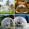 thumbnail image 5 of Esheno Garden Dome Tent 9.5x5.7FT PVC Transparent Cover Weatherproof Geodesic Bubble for Patio Party Greenhouse (White), 5 of 7
