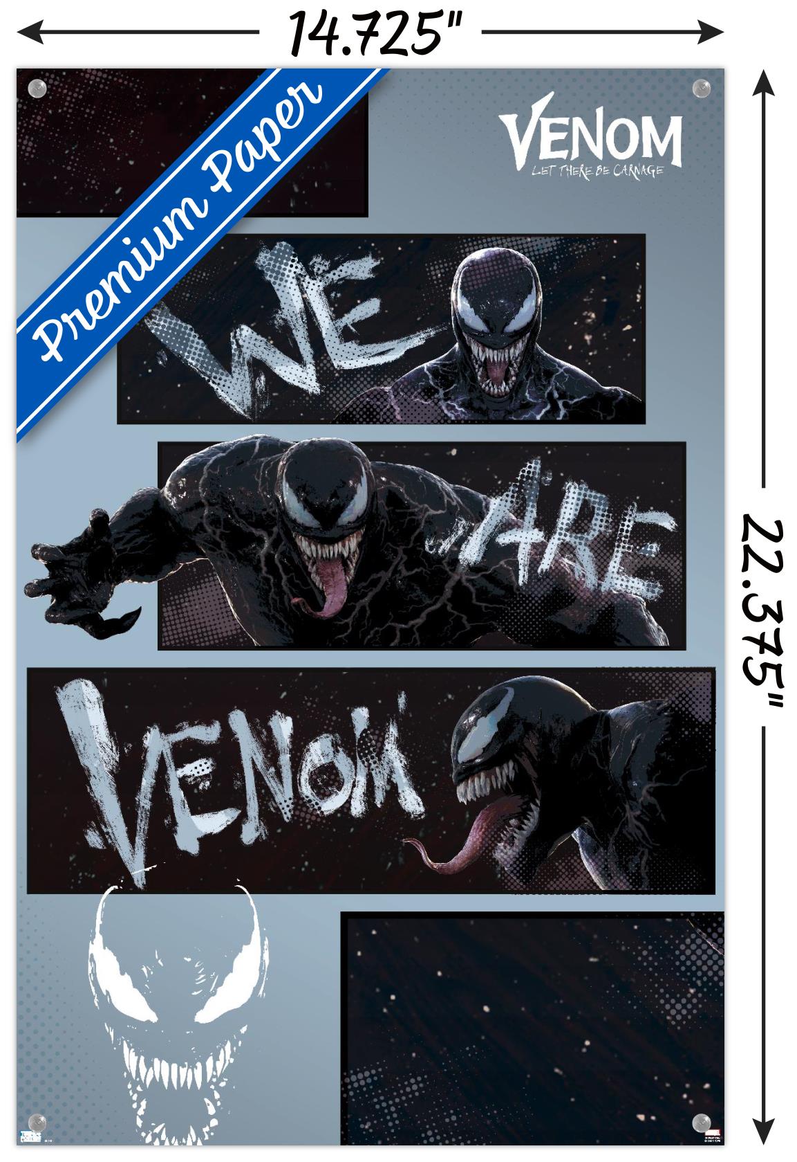 Marvel Venom: Let There be Carnage - We Are Venom Bars Wall Poster with Pushpins, 14.725" x 22.375"