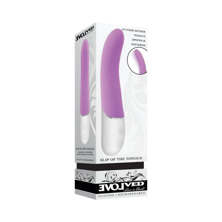 Evolved Slip of the Tongue Rechargeable Silicone Bullet Vibrator, Pink