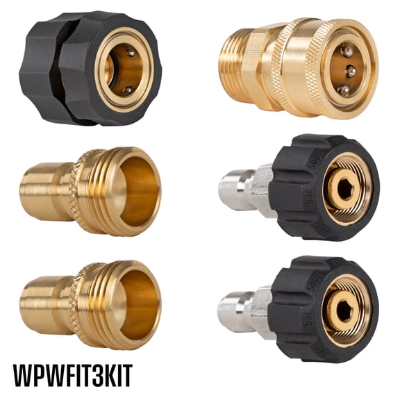 Westinghouse Heavy-Duty, Quick-Connect 6-Piece Kit, for Pressure Washer and Garden Hoses