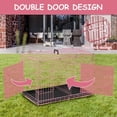 thumbnail image 4 of CL.HPAHKL 48 inch Dog Cage for Large Dogs Indoor, Folding Dog Crates and Kennels Double Door, Pet Cage with Tray Pan for Dogs ,dog crates for large dogs, 4 of 7