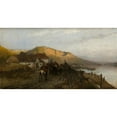 thumbnail image 2 of Jozef Brandt 14x9 Gold Ornate Wood Frame and Double Matted Museum Art Print Titled - On the Dniester River (1875), 2 of 4