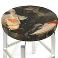 thumbnail image 3 of Daiia Koi Fish Tranquility Stool Covers Round,Round Bar Stool Covers Waterproof Bar Chair Covers Washable Stool Cushion Slipcover for 12-14 Inch Chair-13 inch, 3 of 7