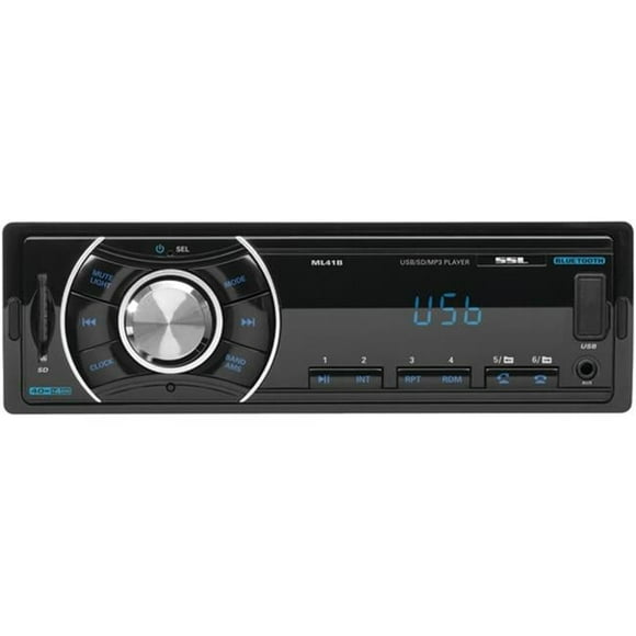 Soundstorm  Single-Din In-Dash Mechless Receiver With Bluetooth