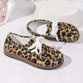thumbnail image 5 of Women's Leopard Print Lace‑up Flats, Casual Loafers, Comfort Walking Shoes, Velvet Round Toe Daily Footwear for Ladies, 5 of 6