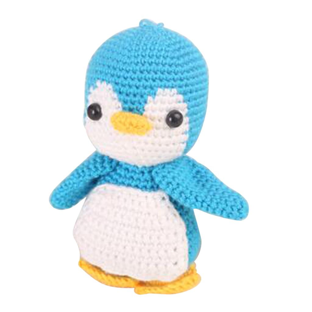 Easy Crochet Kit Crochet set, Crochet Penguin Doll For Self Crochet With Crochet Hooks and Other Material, Instructions