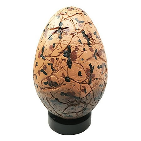 Prehistoric Exotic Dragon Egg Fossil With Base Figurine Sculpture Cool Gift For Dragon Lovers Medieval Times Might And