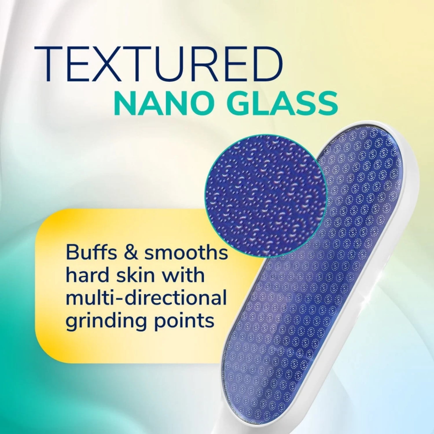 Dr. Scholl's Hard Skin Remover Nano Glass Foot File Foot Callus Remover for Soft Smooth Feet