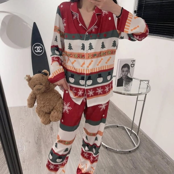 Pyjama de noël pour femmes, ensemble de pyjama de noël et nouvel an ...