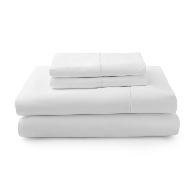 Better Homes & Gardens 400 Thread Count Hygro Cotton Performance Bedding Sheet Set, King White