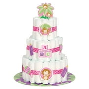 Pink Monkey Baby Shower Diaper Cake Kit, 25pc