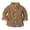 Brown, variant on NAISIBABY Kids Boys Girls Shirt Tops, Solid Color Lapel Long Sleeve Buttons School Uniform Shirts Blue 3-4T