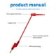thumbnail image 3 of Riwesomey 1 Set Test Hook Wires 4mm Testing Flexible Connector Clamp Clips Cable for Multimeter Electrical Device Maintenance Type2 NO2 Riwesomey TO002507-00, 3 of 6