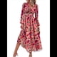 thumbnail image 2 of Vestido Bohemio Informal de Larga con Escote en V Profundo para Mujer Rosa M, 2 of 9