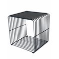 thumbnail image 3 of Mesa auxiliar Benzara REO 41 cm con estructura de metal negro, 3 of 5