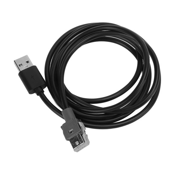Radio USB AUX Cable, ABS Metal High Toughness Stereo Radio USB Male Cable for Automobile