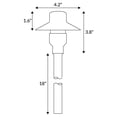 thumbnail image 5 of M4943 Top Hat & Area Light for 12 Volt Low Voltage Brass Landscape Pathway Lighting (Light Bulb Not Included), 5 of 5