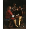 thumbnail image 2 of Michael Sweerts 20x24 Gold Ornate Framed and Double Matted Museum Art Print Titled - The Draughts Players (1652), 2 of 4