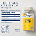 Solaray Vitamin D3 + K2 D & K Vitamins for Calcium Absorption and