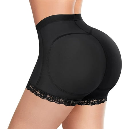 Zukuco Women Seamless Butt Lifter Body Shaper Hip Enhancer Padded Lace Panties Underwear Boyshorts