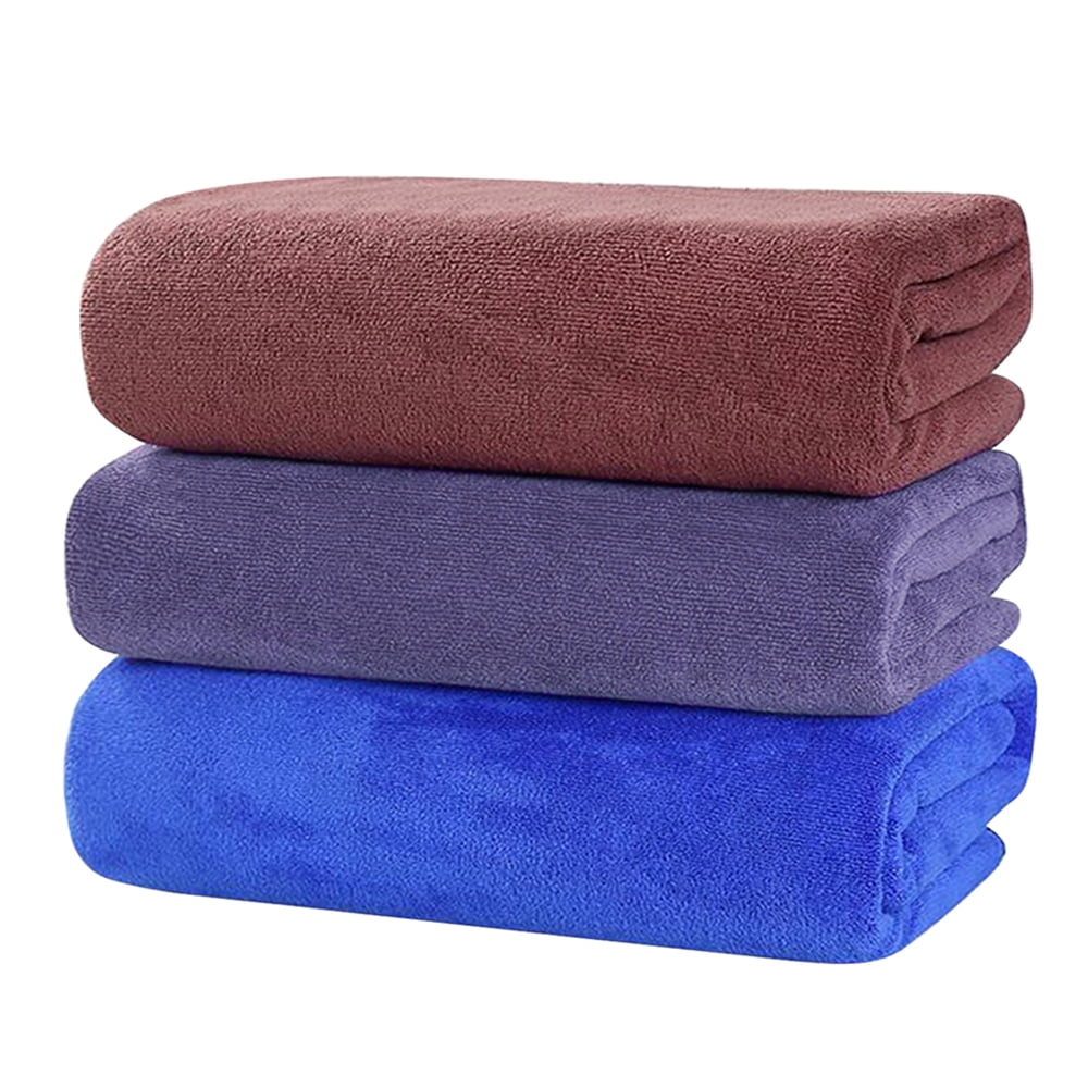 Wokaku  Quick-Dry-Extra-Large-Bath-Towel-Bathroom-Towels-Bath-Sheet-Towels-Large-Bathroom-Big-Bath-Towels-Super-Soft-Large-Towel  (Blue)