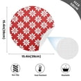 thumbnail image 2 of Ryvnso Red Flower Round Plate Mats Dining Table Placemat Set of 4 for Holiday Decoration, 2 of 7