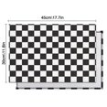 thumbnail image 5 of Black and White Checkered Pattern Summer Placemats Table Placemats Set Of 6-Linen Kitchen Washable Placemats Table Mats 11.8"x17.7" Non-Slip Heat Resistant, 5 of 5