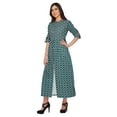 thumbnail image 3 of Moomaya Robe Tunique Imprimée à Manches Courtes Kurti d'Été pour Femmes, 3 of 5