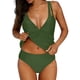 thumbnail image 2 of Tankini para mujer, traje de baño de dos piezas con tirantes ajustables en la espalda, conjunto de traje de baño, traje de baño de dos piezas para mujer, trajes de baño tankini para mujer, traje de ba, 2 of 9