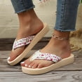 thumbnail image 5 of jiaxiM Orthopedic Flip Flops Women Thong Sandals for Women Wide Flexible Outdoor Slippers for Women Non- Sandals Women Tpr Sole Orthofeet Shoes for Women, 5 of 8