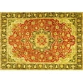 thumbnail image 1 of Ahgly Company Indoor Rectangle Persian Yellow Traditional Area Rugs, 8' x 10', 1 of 4
