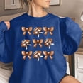 thumbnail image 2 of PuLe Hoodies Women's hoodie baseball print long sleeved round neck loose top hoodie hooded hoodie, 2 of 4