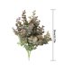 thumbnail image 2 of Inteprter Ramo de hojas de plantas artificiales de 5 ramas, decoración de plantas de plástico, hojas para fiesta de boda Plantas Artificiales gris violeta, 2 of 6