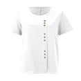 thumbnail image 6 of Women's T Shirts Casual Round Neck Top For Everyday Wear For Summer Easy To Pair With Jeans Or Casual Pants Womens Long Sleeve Tee Shirt Women Shirts Summer Space T Shirt Technical Shirts Women Womens, 6 of 7