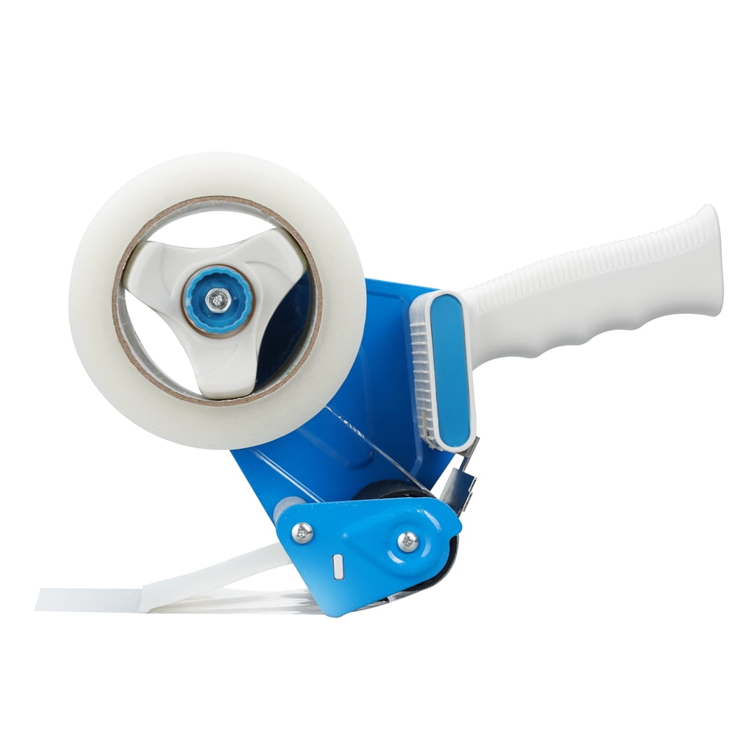 Restaurantware-Chef 101 9.8 Inch Tape Dispenser Guns, 1 Heavy Duty Shipping Tape Gun - Adjustable Brake, Sharp Blade, Blue Plastic Packaging Tape Gun, Ergonomic Handle, Tape Sold Separately