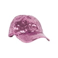 thumbnail image 2 of Glitter Sequin Elastic Fit Baseball Hat - Light Pink, 2 of 2