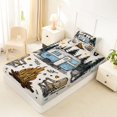 thumbnail image 4 of Erosebridal Camping RV Car Twin Sheet Sets 3pcs For Kids Teens,Happy Adventure Bedding For Boys Girls, 4 of 5
